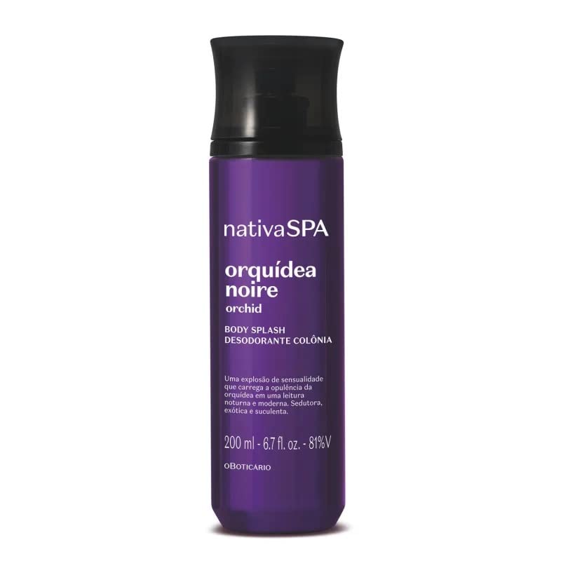 Personalizando Body Splash Nativa Spa Orquídea Noire Desod